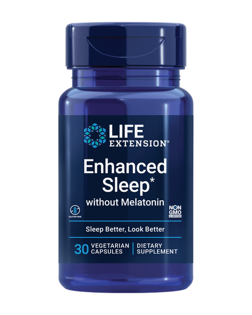 Life Extension Enhanced Sleep without Melatonin - 30 vcaps | High-Quality Health and Wellbeing | MySupplementShop.co.uk