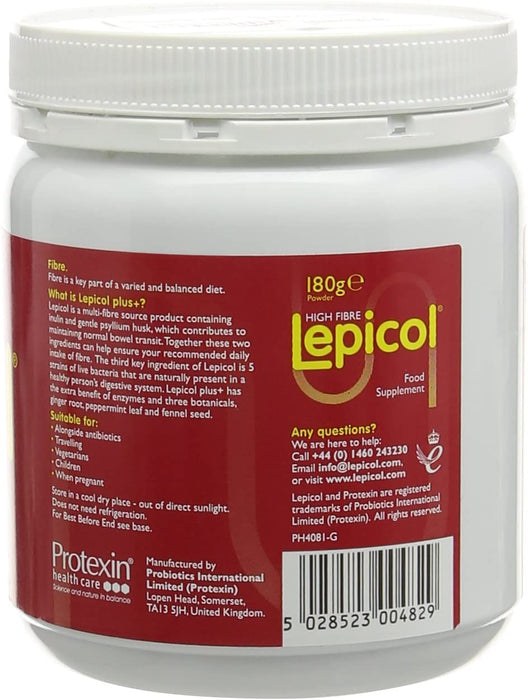 Lepicol Plus Digestive Enzymes Powder - 180g | High-Quality Health and Wellbeing | MySupplementShop.co.uk