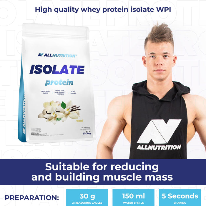 Allnutrition Isolate Protein, Vanilla - 908 grams | High-Quality Protein | MySupplementShop.co.uk