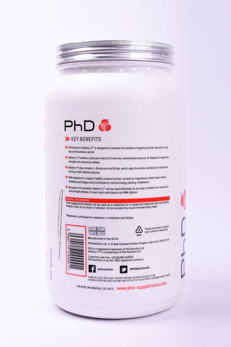 PhD Battery +/-3, Orange and Mango - 1000 grams | High-Quality Pre & Post Workout | MySupplementShop.co.uk