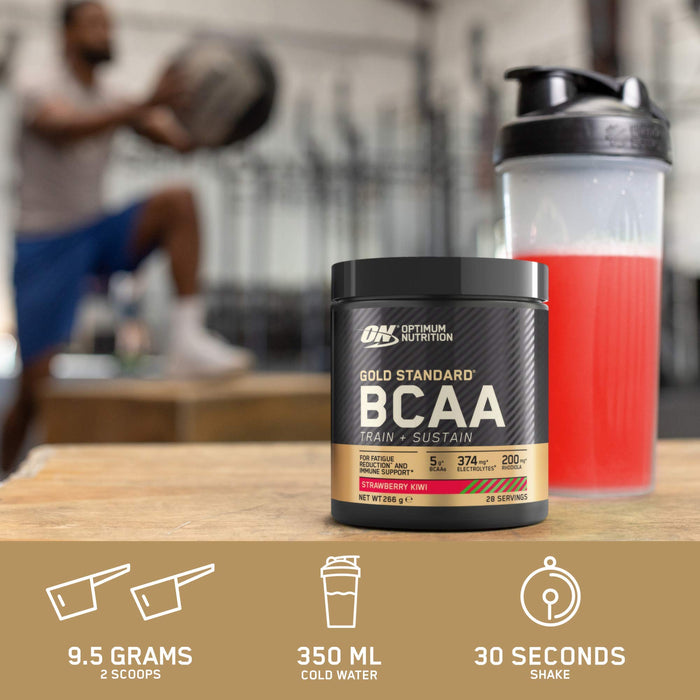 Optimum Nutrition Gold Standard BCAA - Train + Sustain, Cola - 266 grams | High-Quality Amino Acids and BCAAs | MySupplementShop.co.uk