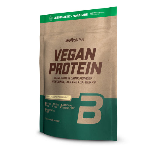 BioTechUSA Vegan Protein, Vanilla Cookie - 2000g | High-Quality Protein Blends | MySupplementShop.co.uk