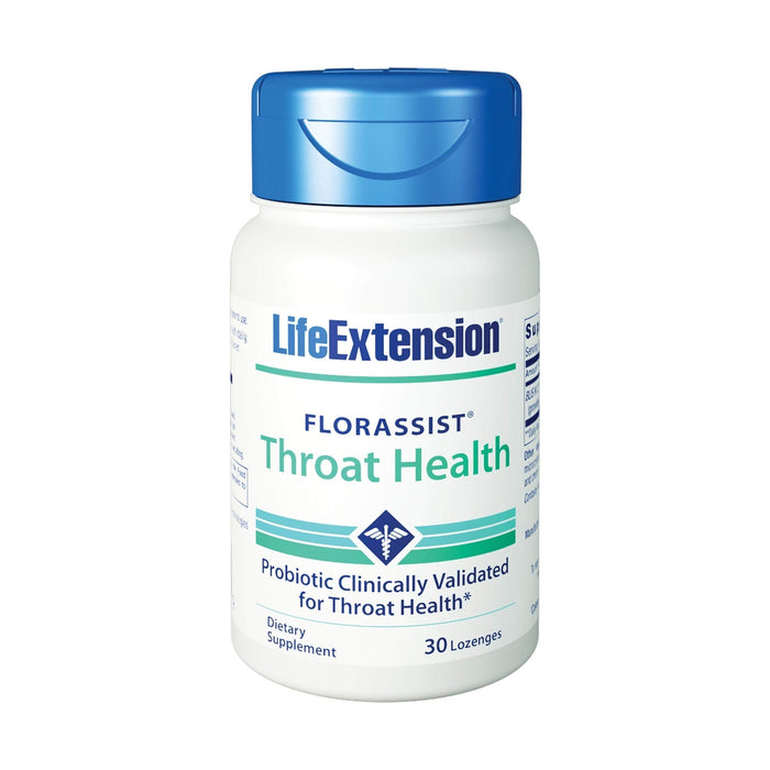 Life Extension Florassist Throat Health, 30 vegetarian lozenges | High-Quality Bacterial Cultures | MySupplementShop.co.uk