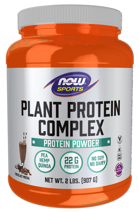 NOW Foods Plant Protein Complex, Chocolate Mocha - 907g - Protein at MySupplementShop by NOW Foods