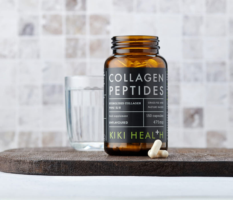 KIKI Health Collagen Bovine Peptides - 150 Vegicaps | High-Quality Hair and Nails | MySupplementShop.co.uk