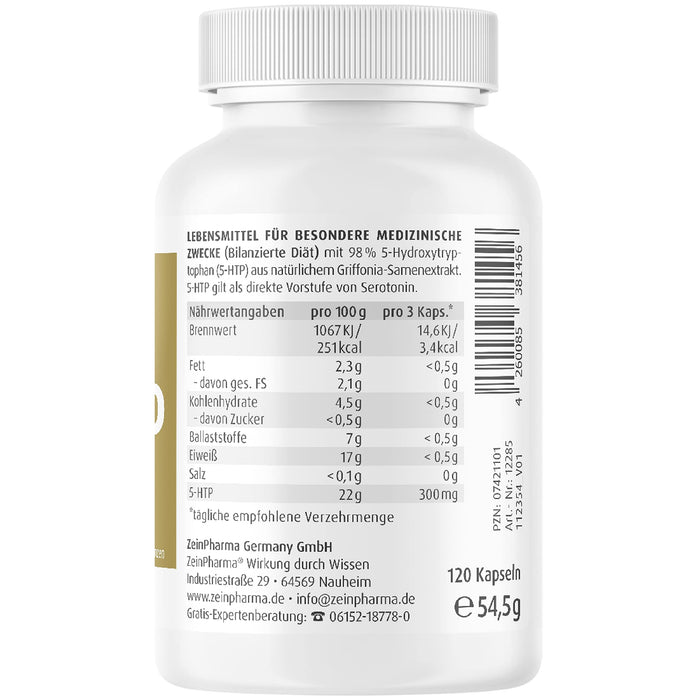 Zein Pharma Griffonia 5-HTP, 100mg - 120 caps | High-Quality Combination Multivitamins & Minerals | MySupplementShop.co.uk