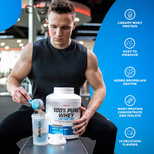 BioTechUSA 100% Pure Whey, Salted Caramel - 1000 grams | High-Quality Protein | MySupplementShop.co.uk