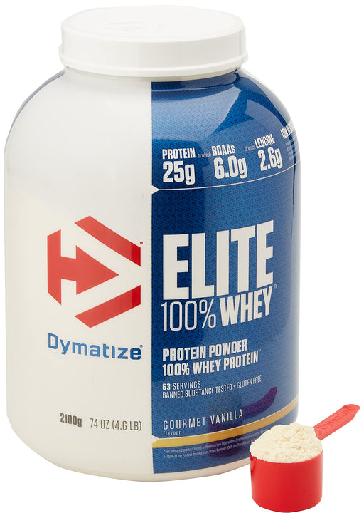 Dymatize Elite 100% Whey Protein, Gourmet Vanilla - 2100 grams | High-Quality Protein | MySupplementShop.co.uk