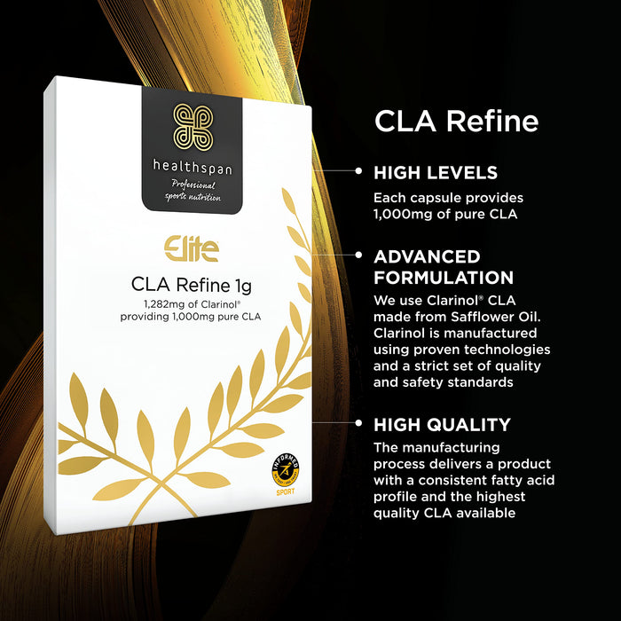 Healthspan CLA Refine, 1g - 90 caps | High-Quality CLA | MySupplementShop.co.uk