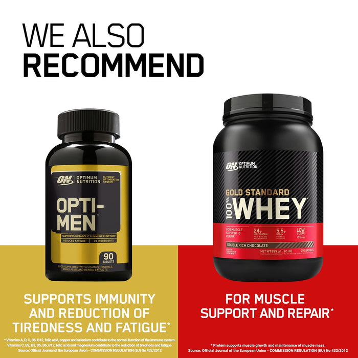 Optimum Nutrition ZMA - 90 caps | High-Quality Natural Testosterone Support | MySupplementShop.co.uk