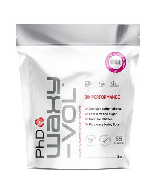 PhD Waxy Vol, Berry Blast - 2000 grams | High-Quality Weight Gainers & Carbs | MySupplementShop.co.uk