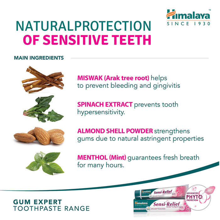 Himalaya Sensi-White Herbal Toothpaste - 75 ml. - Sports Supplements at MySupplementShop by Himalaya