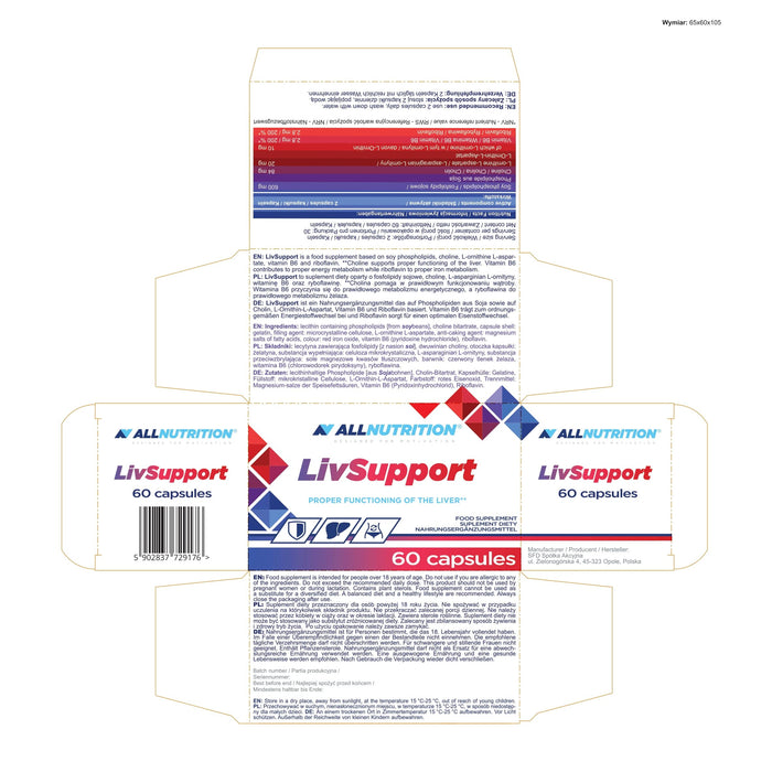 Allnutrition LivSupport - 60 caps - Combination Multivitamins & Minerals at MySupplementShop by Allnutrition