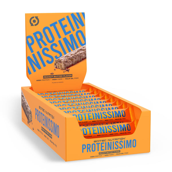 SciTec Proteinissimo Bar, Peanut Butter - 24 x 50g | High-Quality Protein Bars | MySupplementShop.co.uk