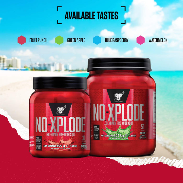 BSN NO Xplode, Fruit Punch - 1000 grams | High-Quality Nitric Oxide Boosters | MySupplementShop.co.uk