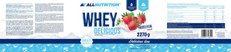Allnutrition Whey Delicious, Strawberry - 2270 grams | High-Quality Protein | MySupplementShop.co.uk