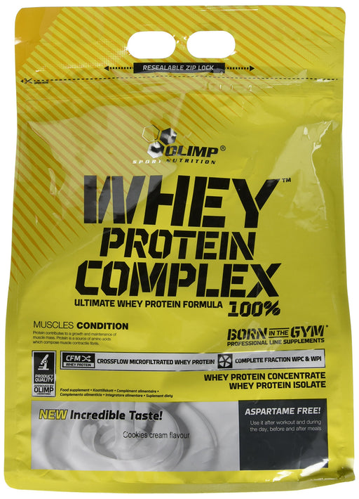 Olimp Nutrition Whey Protein Complex 100%, Cookies Cream (EAN 5901330044410) - 2270 grams | High-Quality Protein | MySupplementShop.co.uk