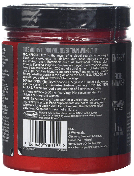 BSN NO-Xplode XE Edge, Fruit Punch - 263 grams | High-Quality Nitric Oxide Boosters | MySupplementShop.co.uk