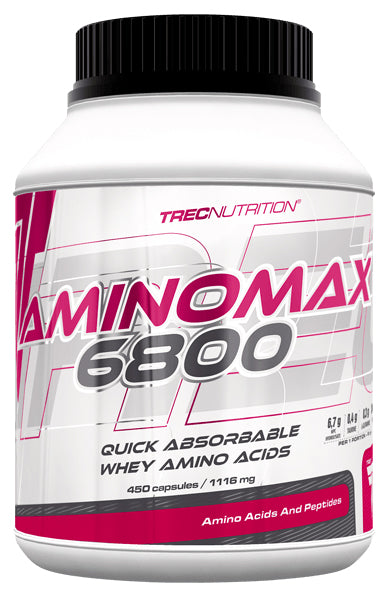 Trec Nutrition Amino Max 6800 - 450 caps | High-Quality Amino Acids and BCAAs | MySupplementShop.co.uk