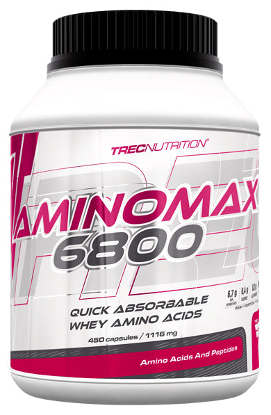 Trec Nutrition Amino Max 6800 - 450 caps - Default Title - Amino Acids and BCAAs at MySupplementShop by Trec Nutrition