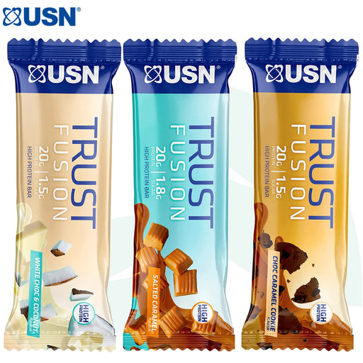 USN Trust Fusion High Protein Bar 15 x 55g | High-Quality Sports Nutrition | MySupplementShop.co.uk