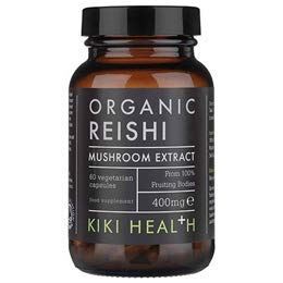 Kiki Health Organic Reishi Extract Mushroom 60 Vegicaps | High-Quality Vitamins & Supplements | MySupplementShop.co.uk