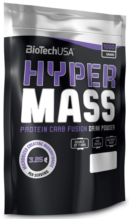 BioTechUSA Hyper Mass, Caramel-Cappuccino - 1000 grams | High-Quality Weight Gainers & Carbs | MySupplementShop.co.uk