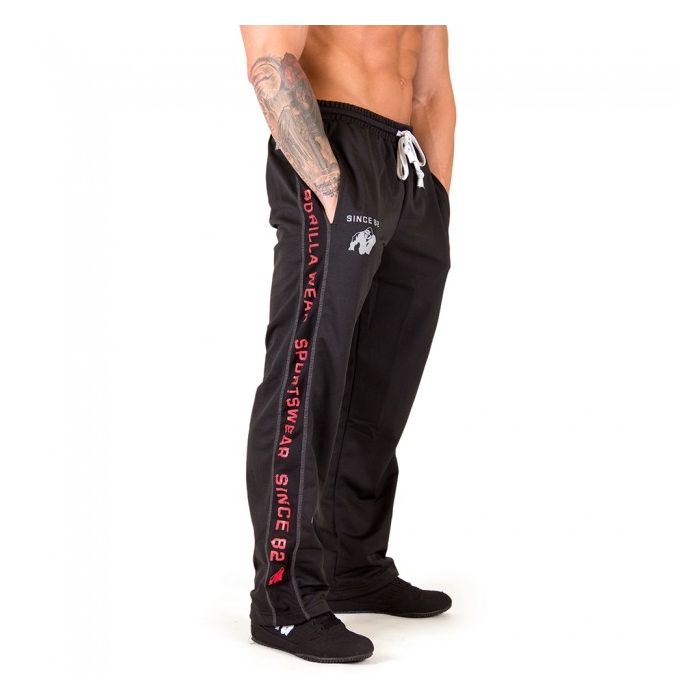 Gorilla Wear Functional Mesh Pants - Black/Red - Small/Medium - Pants at MySupplementShop by Gorilla Wear