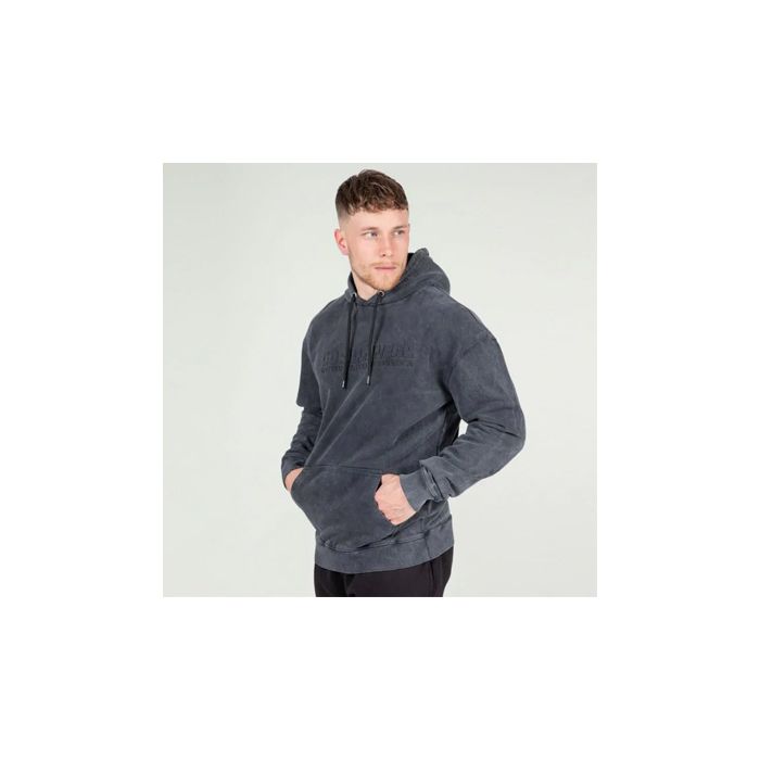 Gorilla Wear Crowley Oversized Mens Hoodie Washed Grey