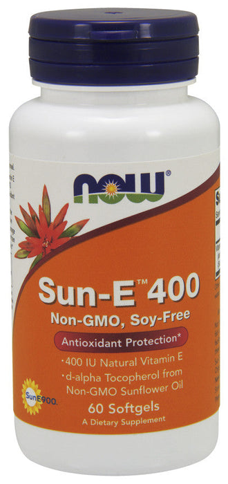 NOW Foods Sun-E, 400 IU - 60 softgels - Vitamins & Minerals at MySupplementShop by NOW Foods