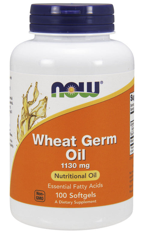NOW Foods Wheat Germ Oil, 1130mg - 100 softgel | High-Quality Health and Wellbeing | MySupplementShop.co.uk