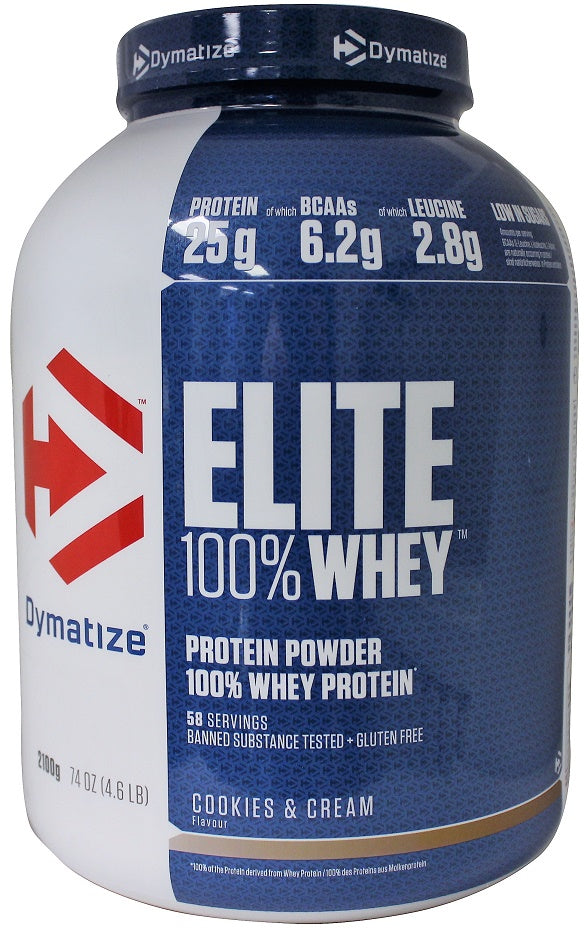 Dymatize Elite 100% Whey Protein, Strawberry Blast - 2100 grams | High-Quality Protein | MySupplementShop.co.uk