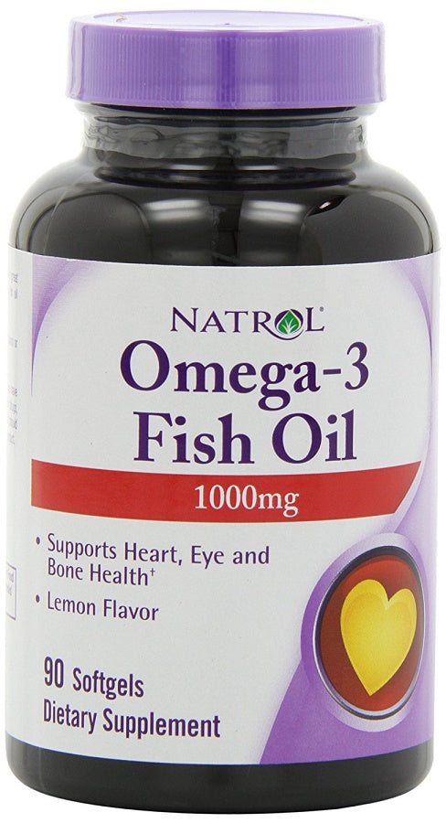 Natrol Omega-3 Fish Oil, 1000mg - 90 softgels | High-Quality Omegas, EFAs, CLA, Oils | MySupplementShop.co.uk