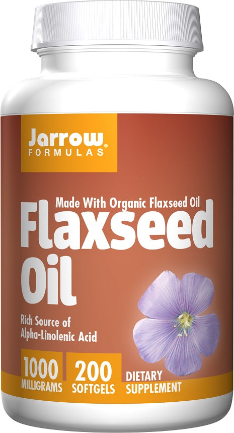 Jarrow Formulas Flaxseed Oil - 200 softgels | High-Quality Linseed Oils | MySupplementShop.co.uk