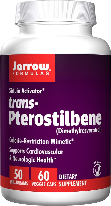 Jarrow Formulas trans-Pterostilbene, 50mg - 60 vcaps | High-Quality Health and Wellbeing | MySupplementShop.co.uk