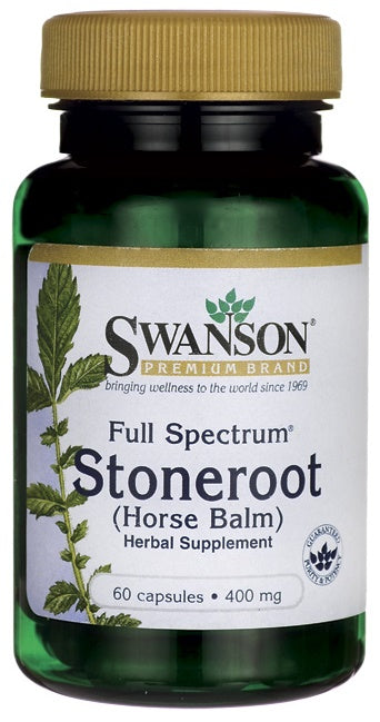 Swanson Full Spectrum Stoneroot (Horse Balm), 400mg - 60 caps | High-Quality Health and Wellbeing | MySupplementShop.co.uk