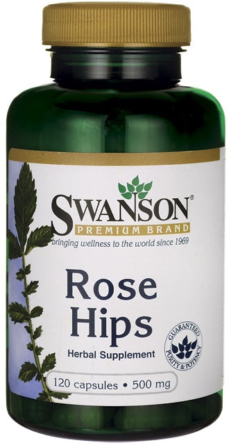 Swanson Rose Hips, 500mg - 120 caps | High-Quality Health and Wellbeing | MySupplementShop.co.uk