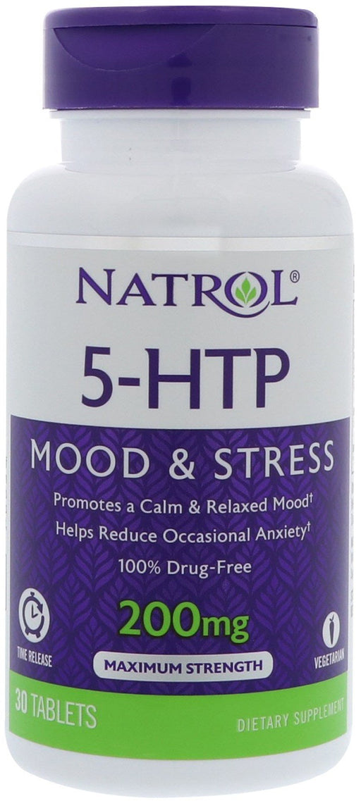 Natrol 5-HTP Time Release, 200mg - 30 tabs | High-Quality Health and Wellbeing | MySupplementShop.co.uk