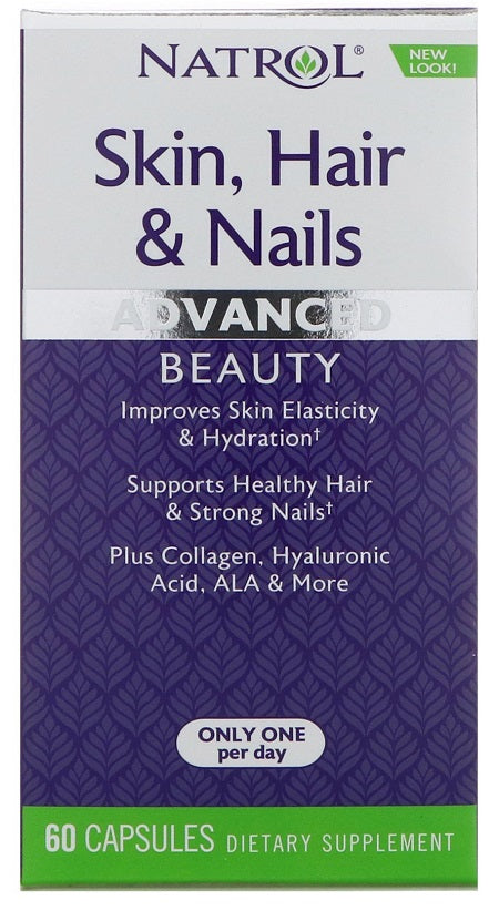 Natrol Skin, Hair and Nails - 60 caps | High-Quality Health and Wellbeing | MySupplementShop.co.uk