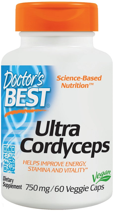 Doctor's Best Ultra Cordyceps, 750mg - 60 vcaps | High-Quality Health and Wellbeing | MySupplementShop.co.uk