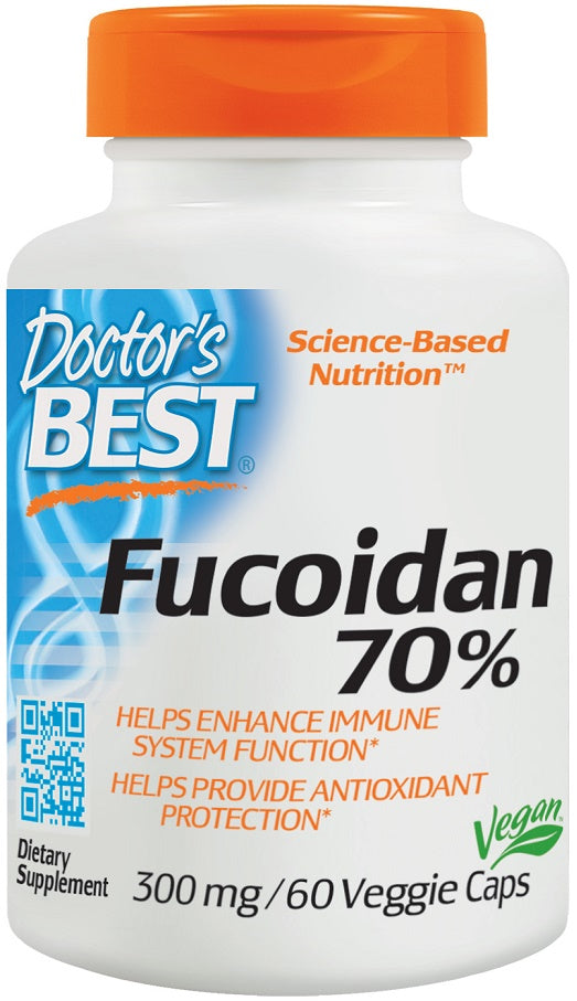 Doctor's Best Fucoidan 70%, 300mg - 60 vcaps | High-Quality Health and Wellbeing | MySupplementShop.co.uk