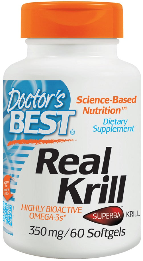 Doctor's Best Real Krill, 350mg - 60 softgels | High-Quality Krill Oils | MySupplementShop.co.uk