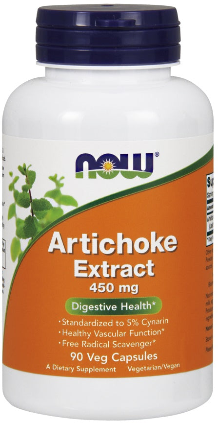 NOW Foods Artichoke Extract, 450mg - 90 vcaps | High-Quality Health and Wellbeing | MySupplementShop.co.uk