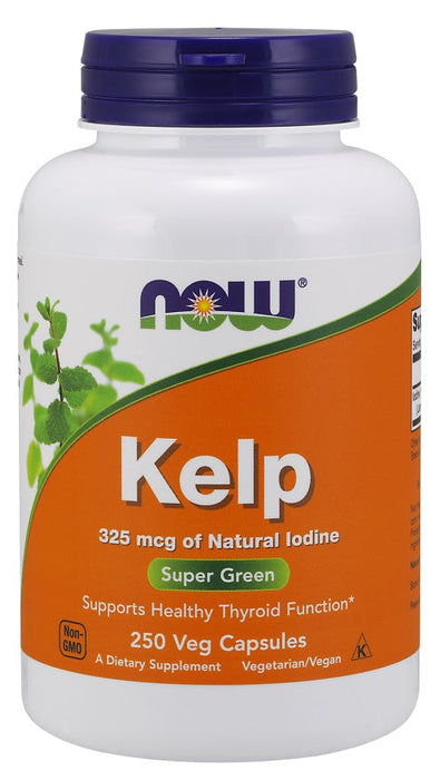 NOW Foods Kelp, 325mcg - 250 vcaps - Health and Wellbeing at MySupplementShop by NOW Foods