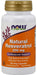 NOW Foods Natural Resveratrol with Red Wine Extract, 200mg - 60 vcaps | High-Quality Resveratrol | MySupplementShop.co.uk