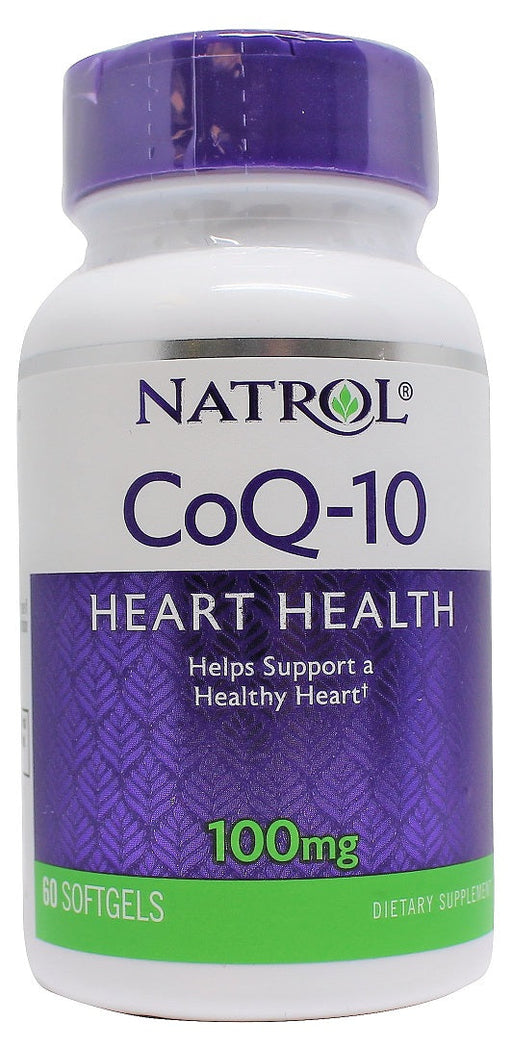 Natrol CoQ-10, 100mg - 60 softgels | High-Quality Health and Wellbeing | MySupplementShop.co.uk