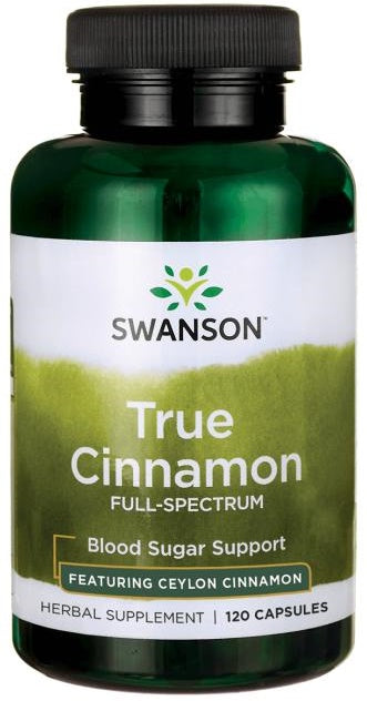 Swanson True Cinnamon Full Spectrum - 120 caps | High-Quality Health and Wellbeing | MySupplementShop.co.uk