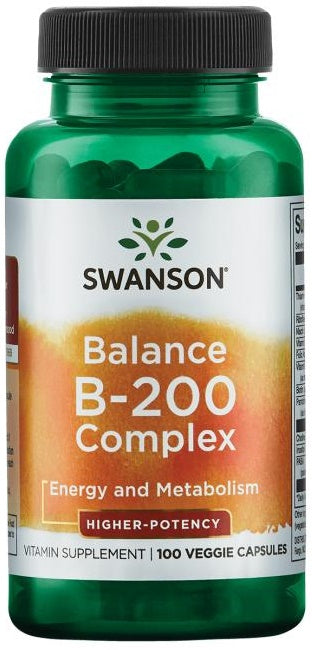 Swanson B-Complex, Balance - 100 vcaps (EAN 087614116440) | High-Quality Vitamins & Minerals | MySupplementShop.co.uk