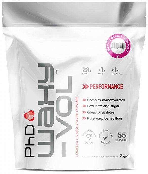 PhD Waxy Vol, Unflavoured - 2000 grams | High-Quality Weight Gainers & Carbs | MySupplementShop.co.uk