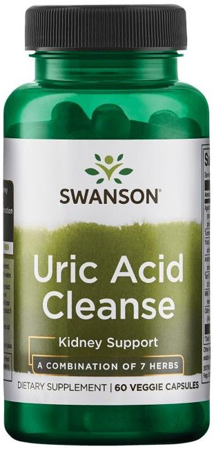 Swanson Uric Acid Cleanse - 60 vcaps | High-Quality Health and Wellbeing | MySupplementShop.co.uk